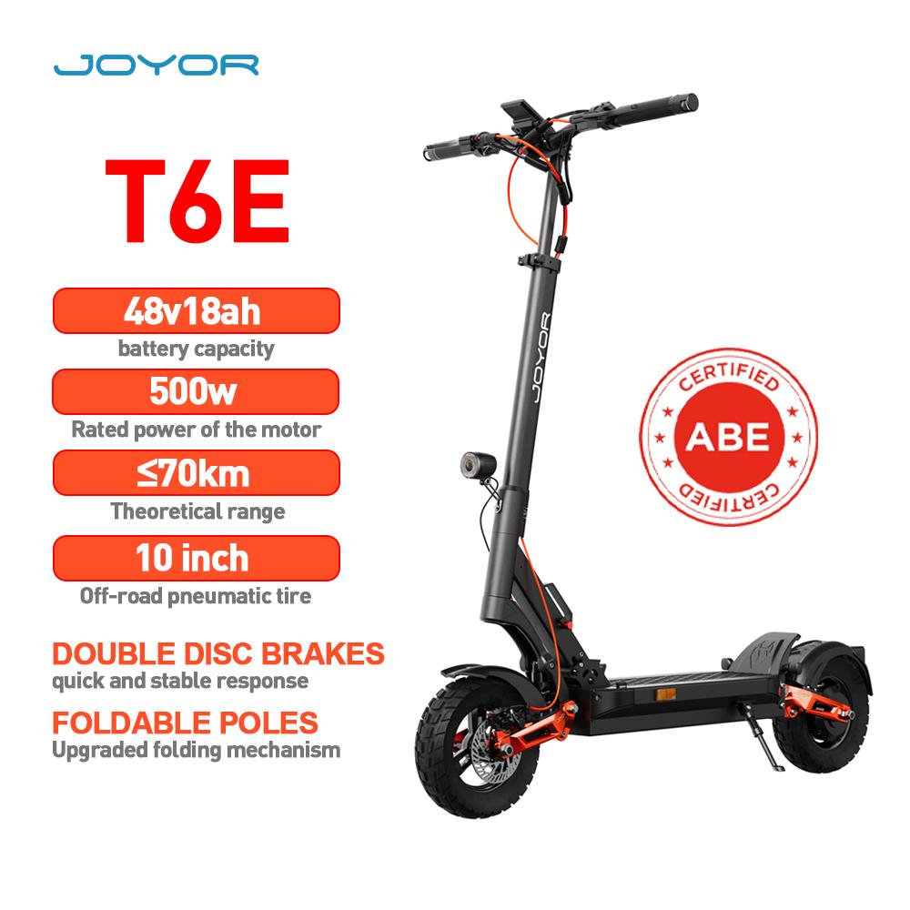 JOYOR T6E E-Scooter 500W 48V18Ah 70km Reichweite, 20km/h, ABE