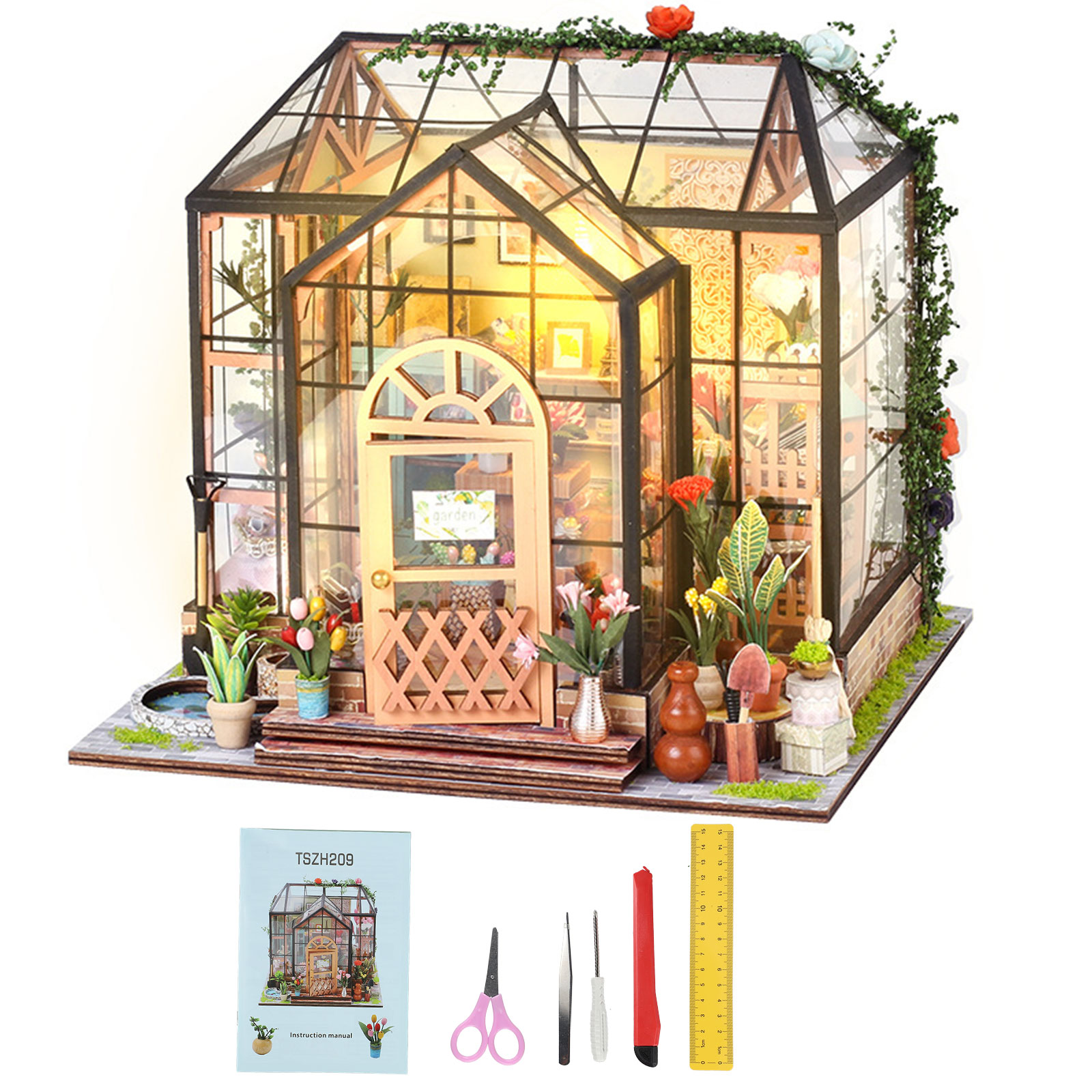 Taimimy DIY Miniatur Haus - Weihnachts Puppenhaus Set Für Erwachsene