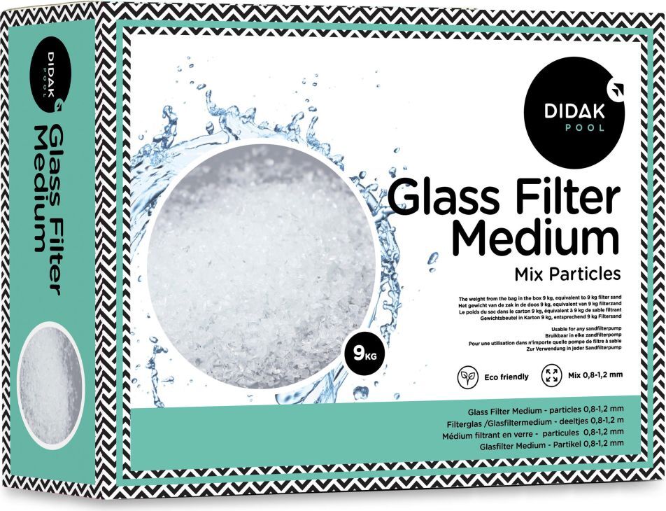 didak pool Didak Glasfiltermedium - Glaspartikel 0,8 - 1,2 mm mischen 9 kg