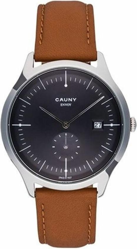 Cauny Analoguhr CEV003, 41mm, Quarz, Saphirglas, Datum, Sekunden-Hilfszifferblatt