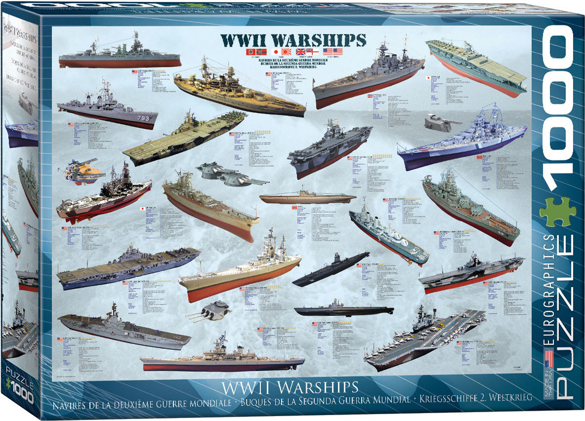 Empireposter 1000 Teile Puzzle Historische Kriegsschiffe des 2. Weltkriegs 856135