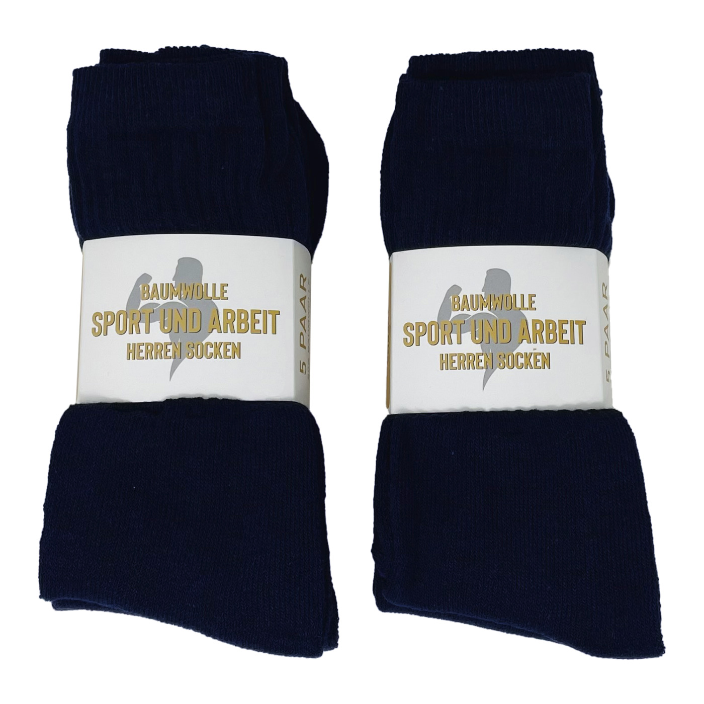 YORJOSOX Herren Sportsocken 6-Pack - Gepolsterte Wandersocken - Baumwolle & Atmungsaktiv - Größe 39-46