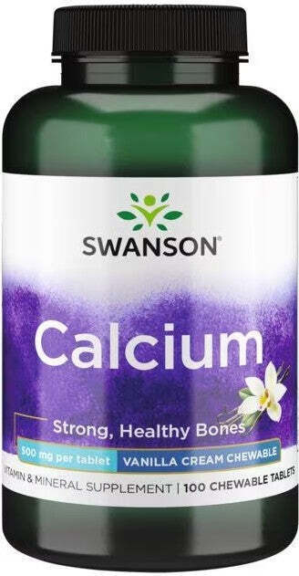 Sonstige Calcium 500 mg 100 Vanillecreme Kautabletten Swanson Health Products