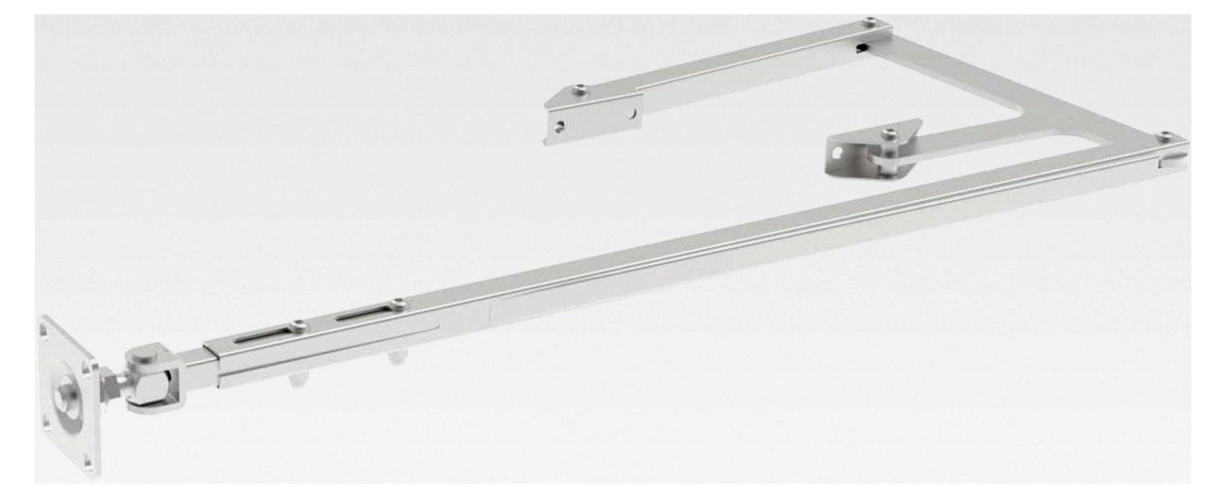 Markenlos Edelstahl Teleskopsystem für Klappsysteme von Flügeltoren und Drehfalttoren 150-200-300 V2A