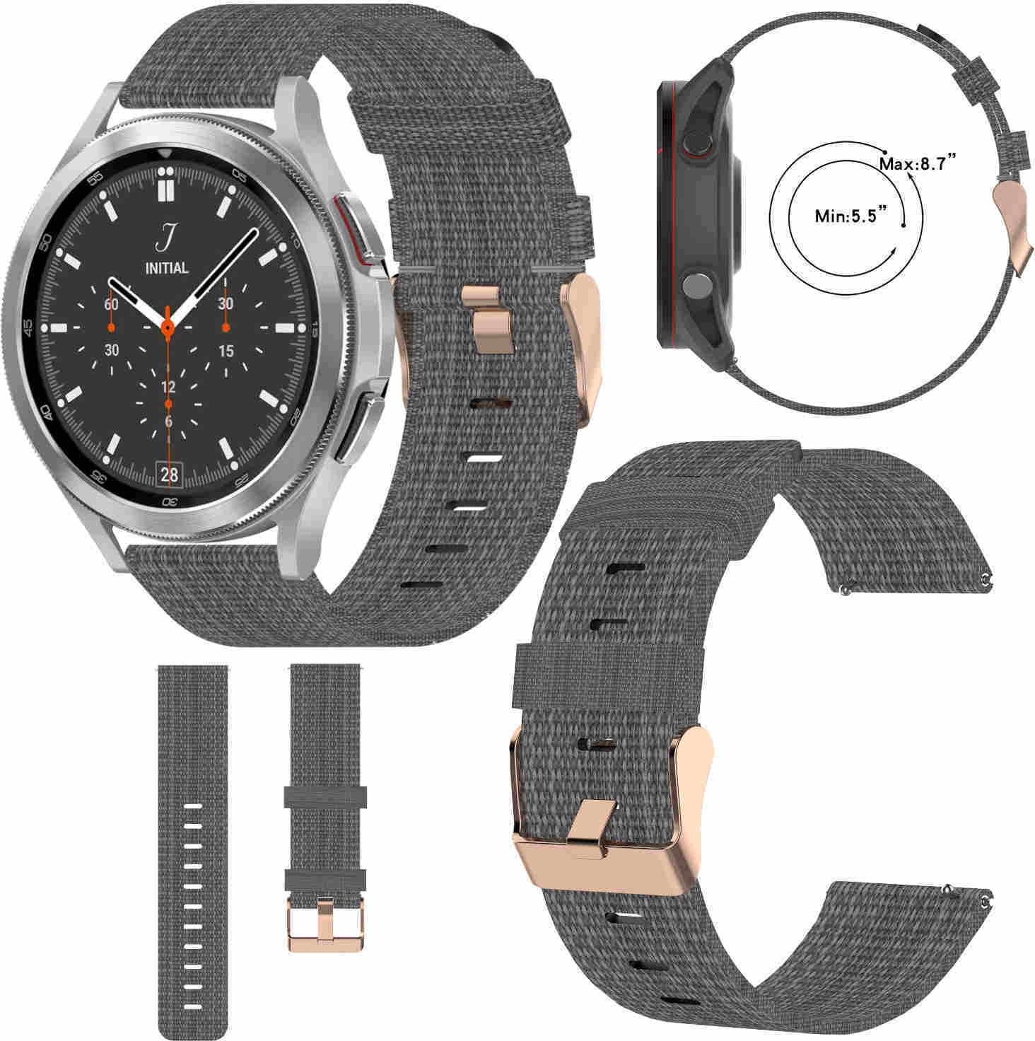 Pre Samsung Galaxy Watch FE 6 5 4 Normal Pro Classic všetky veľkosti