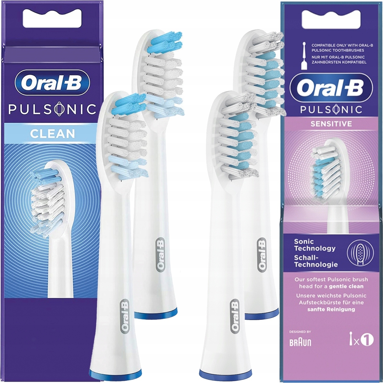 4 Tipy Oral-B Braun Pulsonic Clean Sensitive
