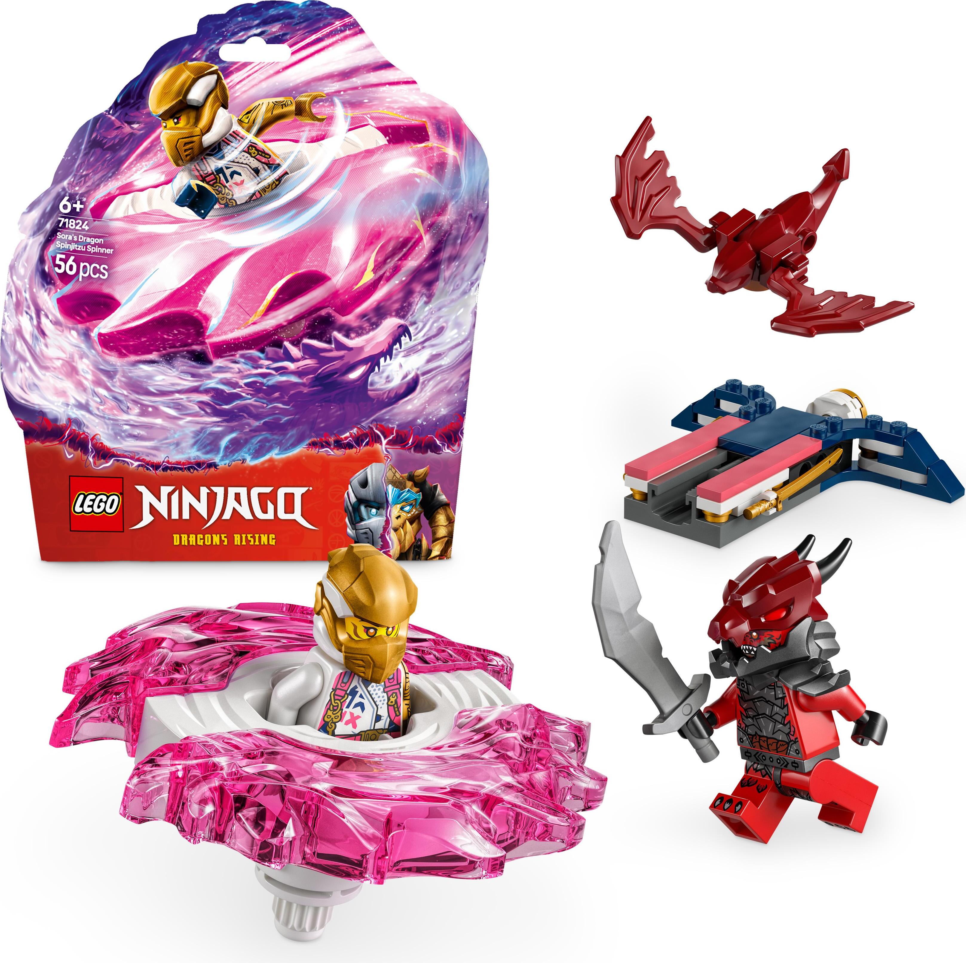 LEGO NINJAGO Sorov drak Spinjitzu Spinner - akčná nindža hračka s 2 minifigúrkami - malá hracia súprava pre deti - nápad na darček pre chlapcov a dievčatá vo veku 6+ 71824