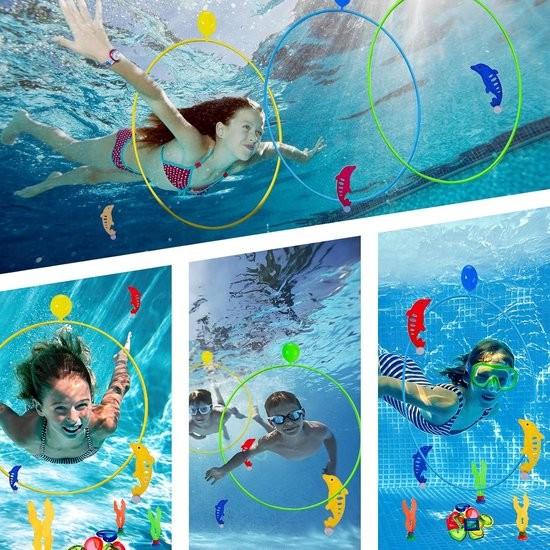 Ulisem Poolspielzeug - Wasserspielzeug - Poolspielzeug Kinder - Poolspielzeug - ab 5, 6, 7, 8, 9 Jahren - Jungen, Mädchen Tauchspielzeug - Tauchringe - Kinderset - Poolparty - Geschenk 5-12 Jahre 103963-0