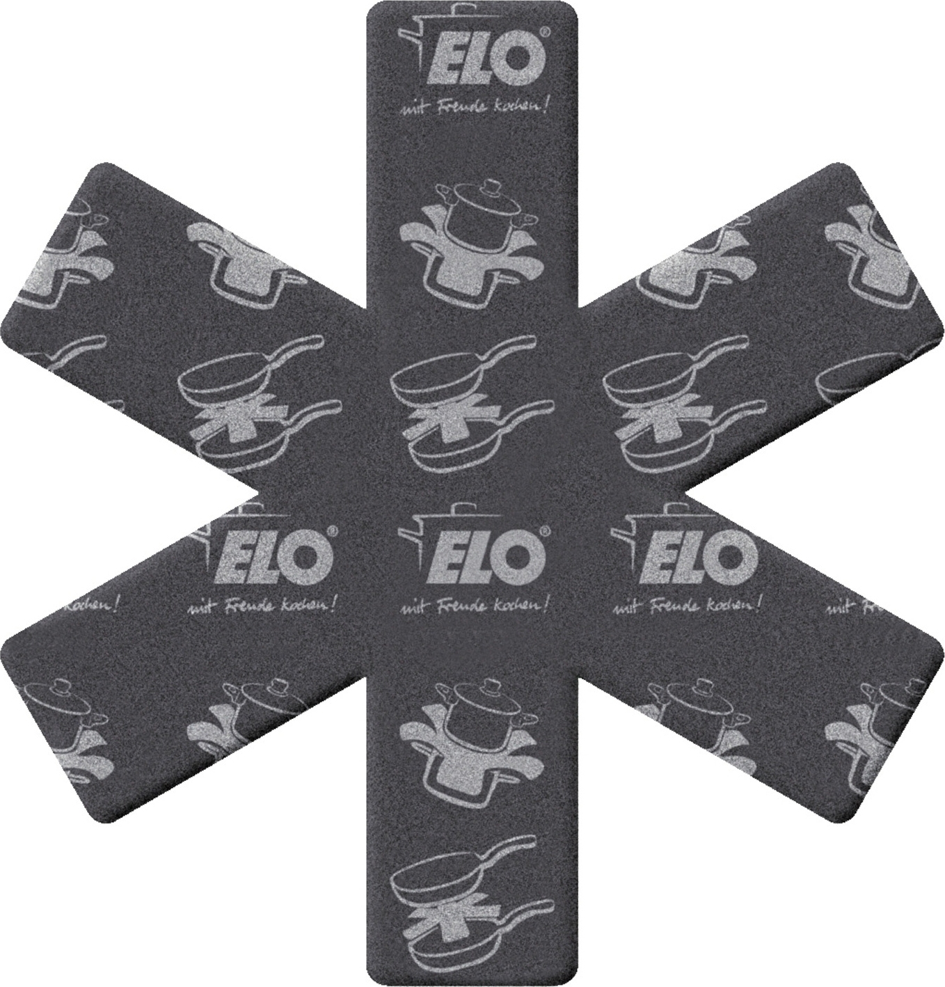 ELO Stahlwaren GmbH Pfannenschoner-Set - Schwarz - Textil - Ø 37 cm 40495