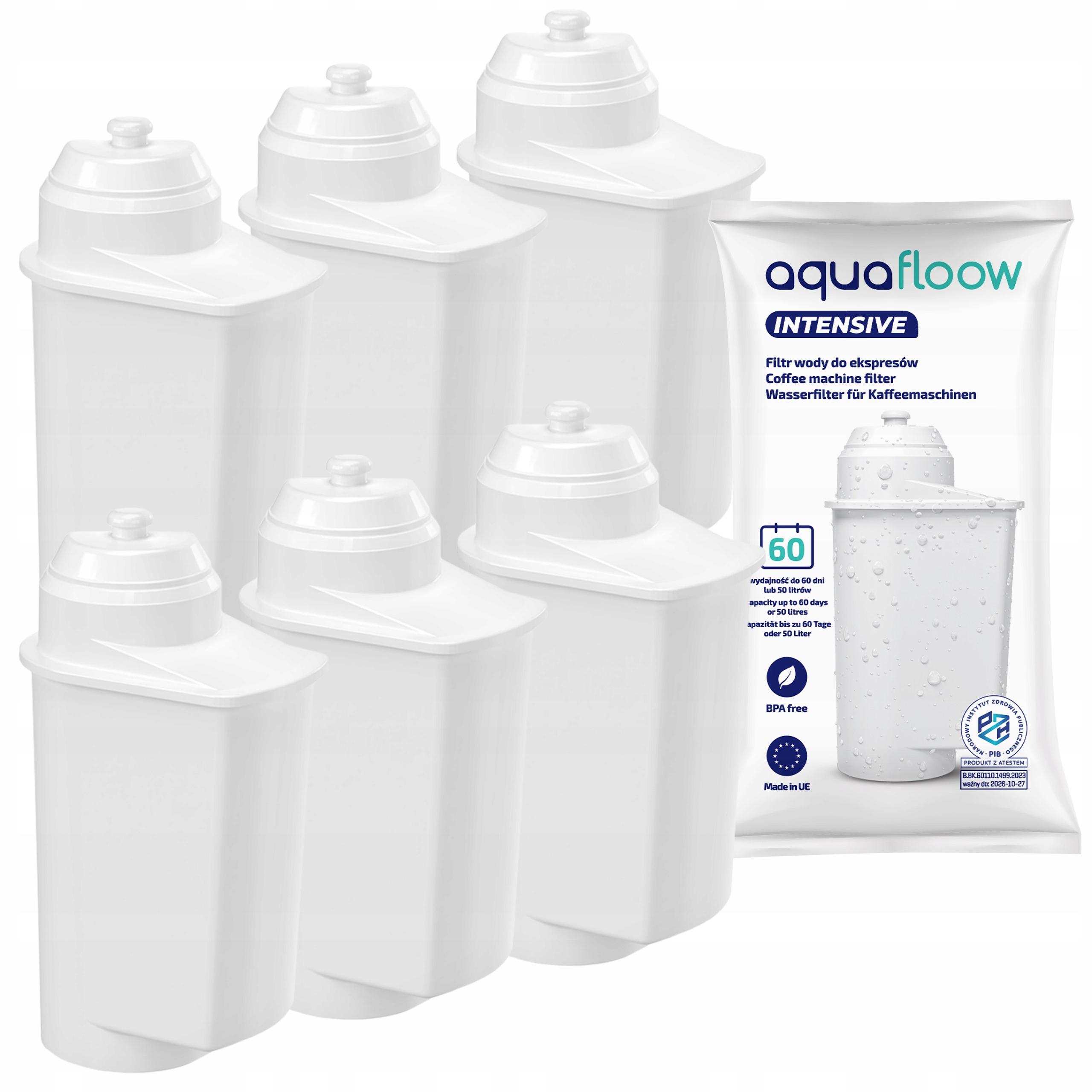 AquaFloow Intensive Wasserfilter 6er Set Ersatz für Siemens EQ Serie 6X_AF05