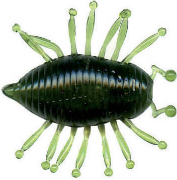 Illex Gambit Woodlouse Kellerassel 3cm 6Stk. Watermelon W/Black IL-84915