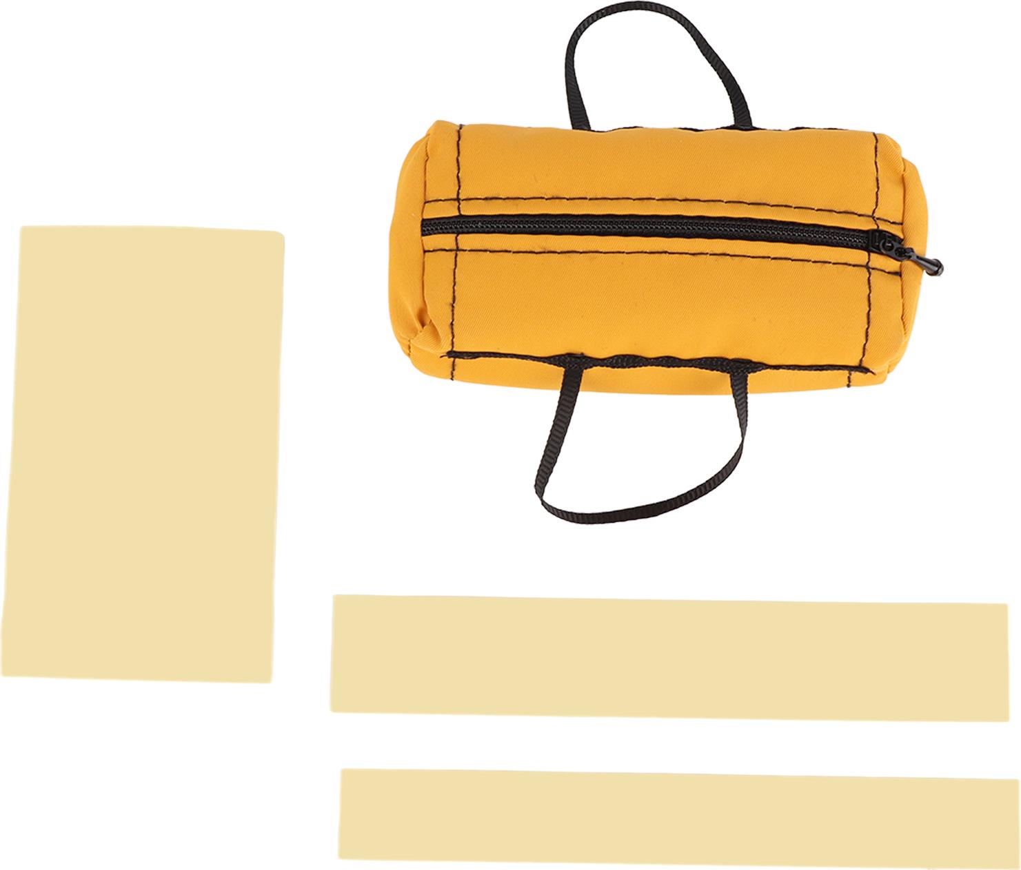 Gistuch RC 1/10 Mini -Gepäckbeutel realistische feine Verarbeitungsverschleiß resistent mit Gelb tragen