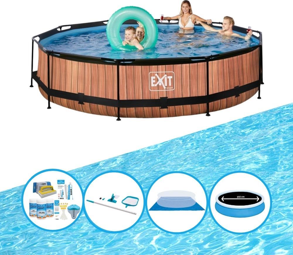 Bazén EXIT Timber Style - Rámový bazén ø360x76cm - Bazénová ponuka