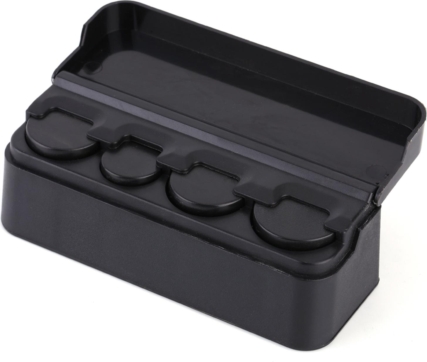 Gistuch Automünzenhalter, tragbarer Autoorganisator Schwarz für Automobile