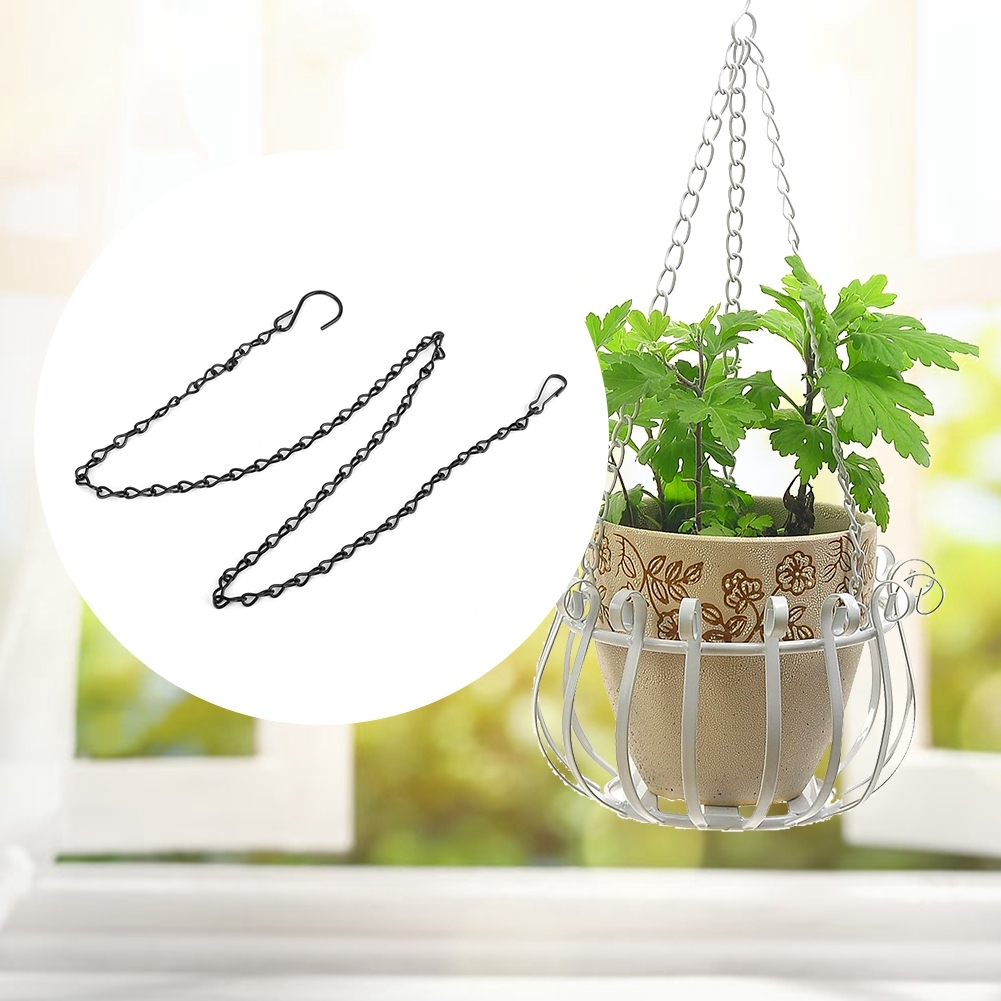 Cocosity Hängende Kette,Pflanzgefäß Blumen hängende Kette,Eisen hängende Kette,Eisen hängende Kette Haken,Pflanzgefäß hängende Kette