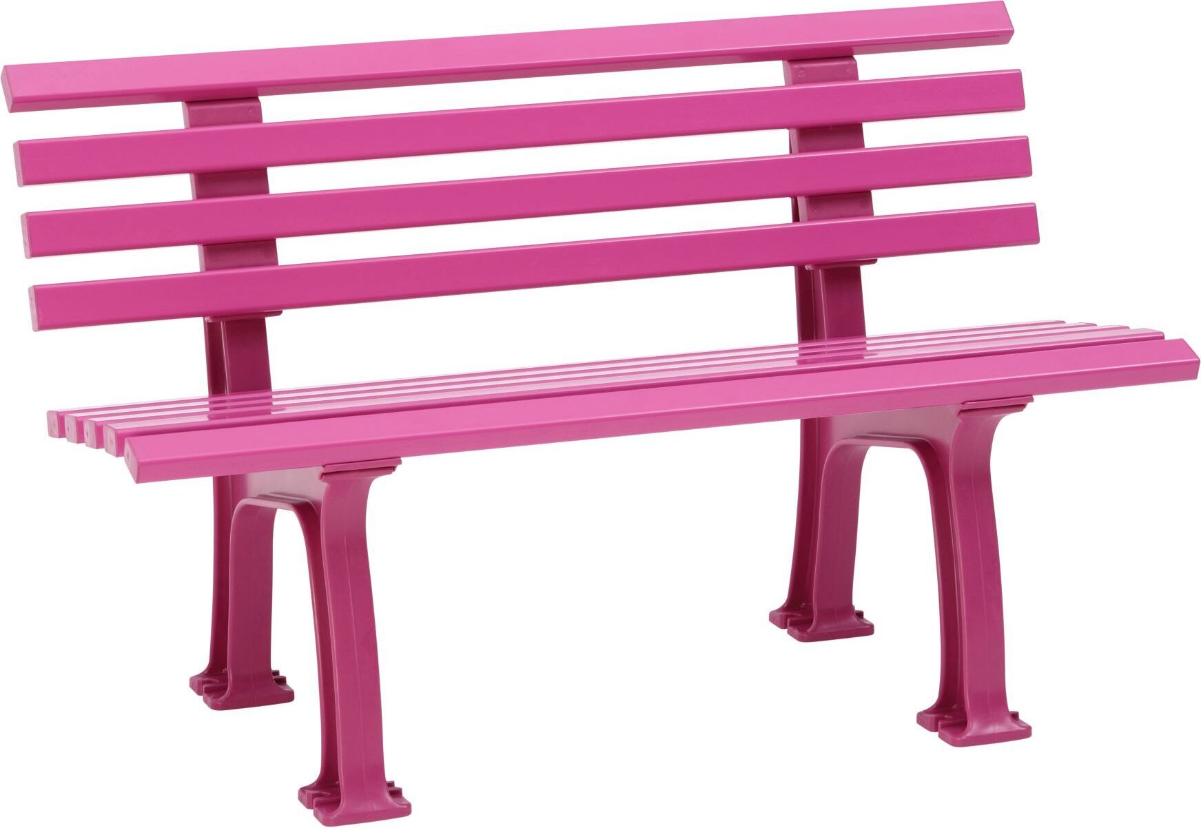 Blome Gartenbank Ibiza 2-Sitzer, Pflegeleichte Kunststoff, mit 9 Mehrkammerprofilen, 2 Standfüßen & Lehne, Flieder 50928