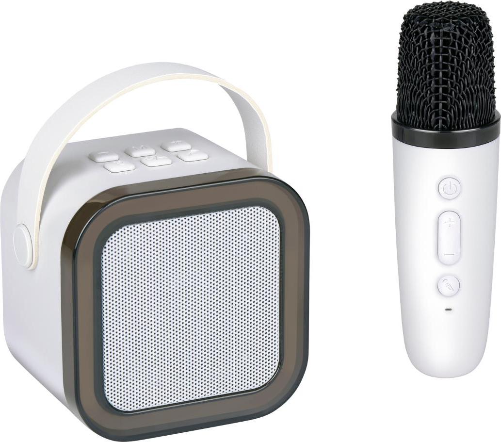 Mini karaoke set – detský karaoke prístroj s Bluetooth – mikrofón a reproduktor s 8 režimami RGB osvetlenia a 5 zvukovými efektmi – bezdrôtový mikrofón s reproduktorom 5 W pre deti a dospelých