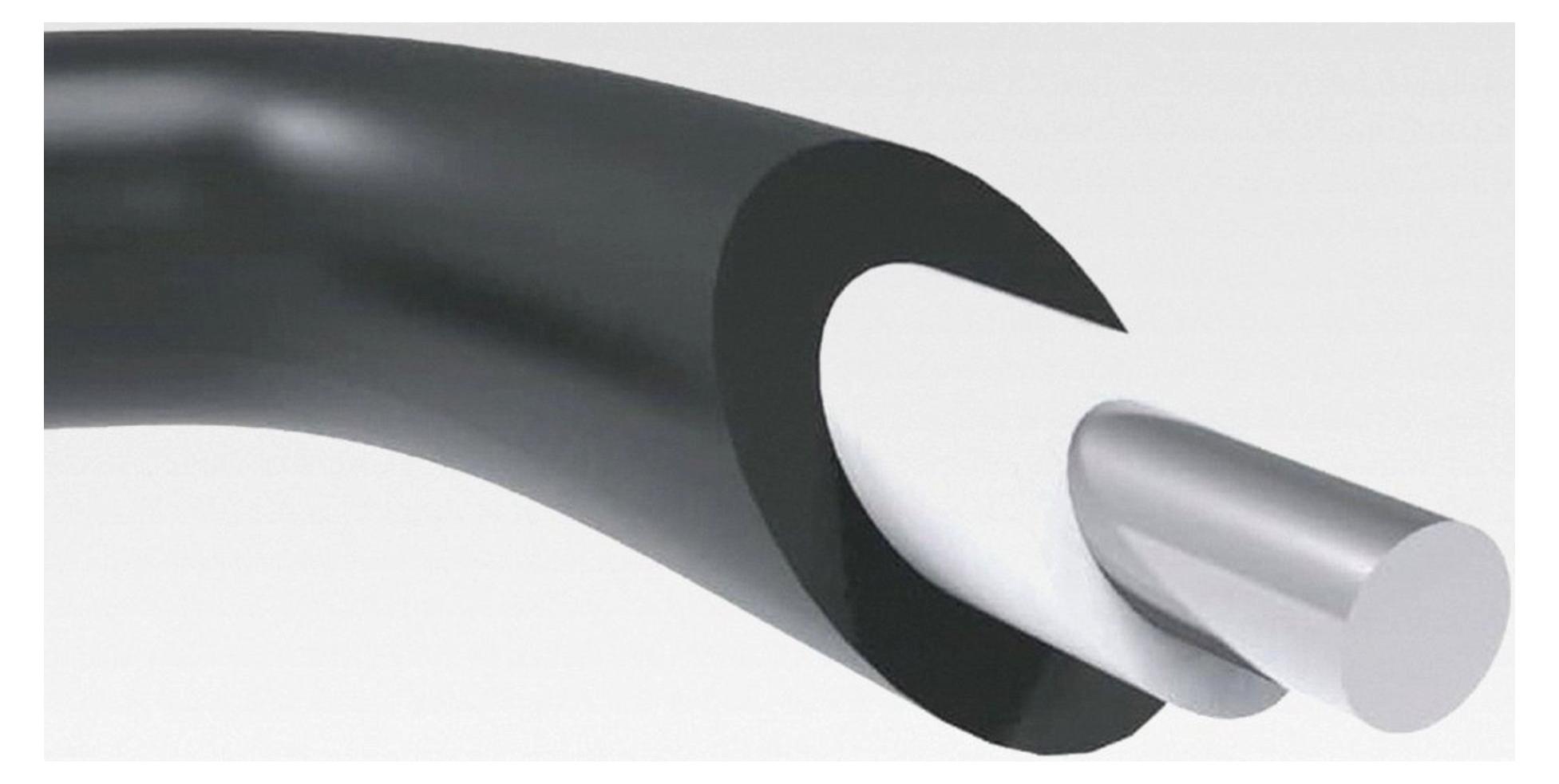 Markenlos Erdkabel/Zuleitungskabel für Weidezaun - 50 m, 1,6 mm