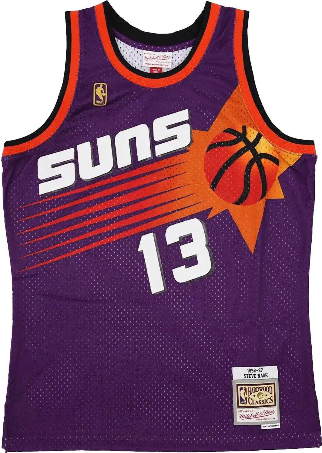 Hemd Mitchell & Ness & Swingman-Trikot Phoenix Suns - Steve Nash SMJY3136PSU96SNAPURP