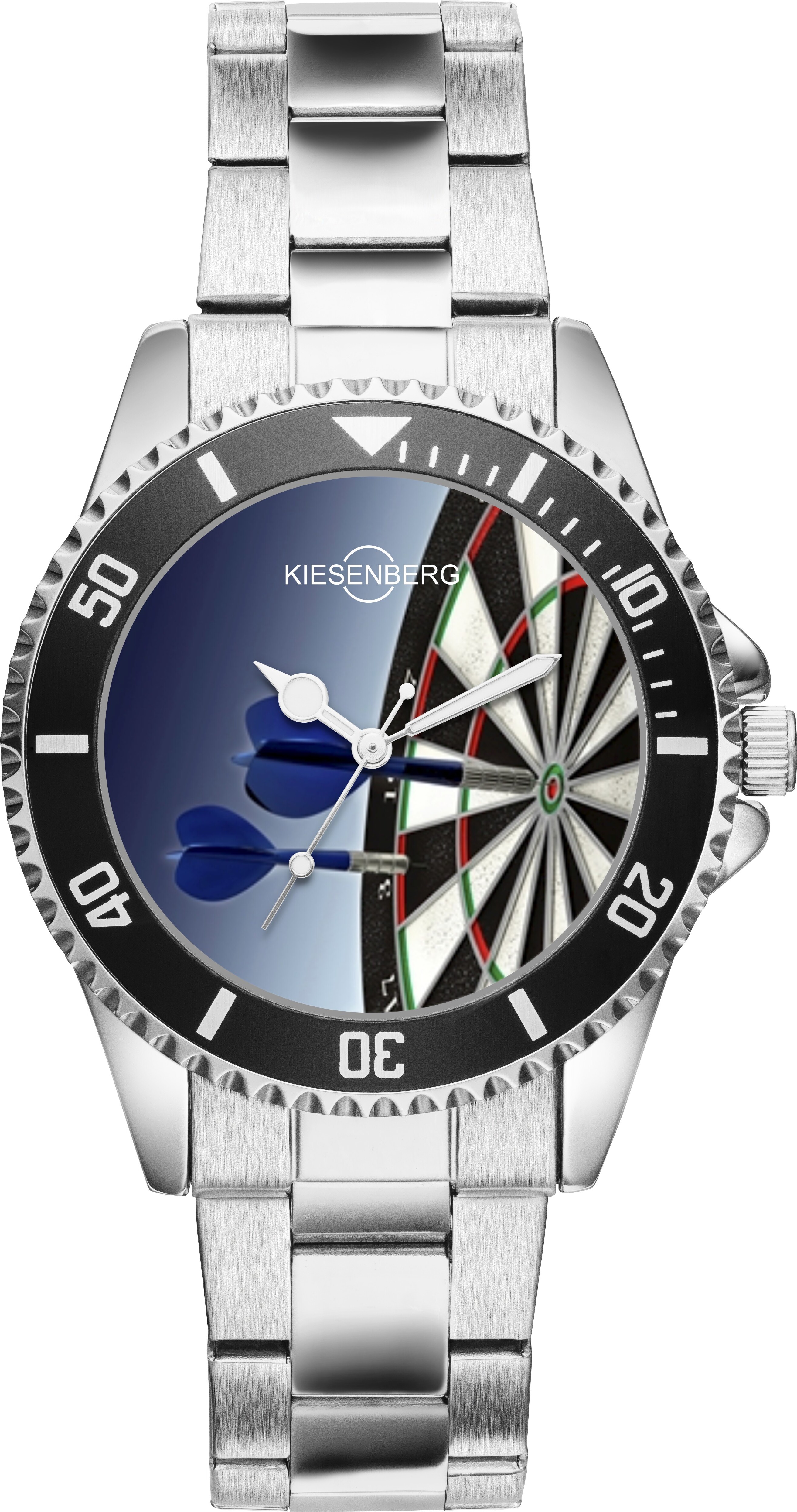 KIESENBERG Herrenuhr Armbanduhr Dart Darts Dartspieler Geschenk Fan Artikel Zubehör Fanartikel Analog Quartz Uhr 1966