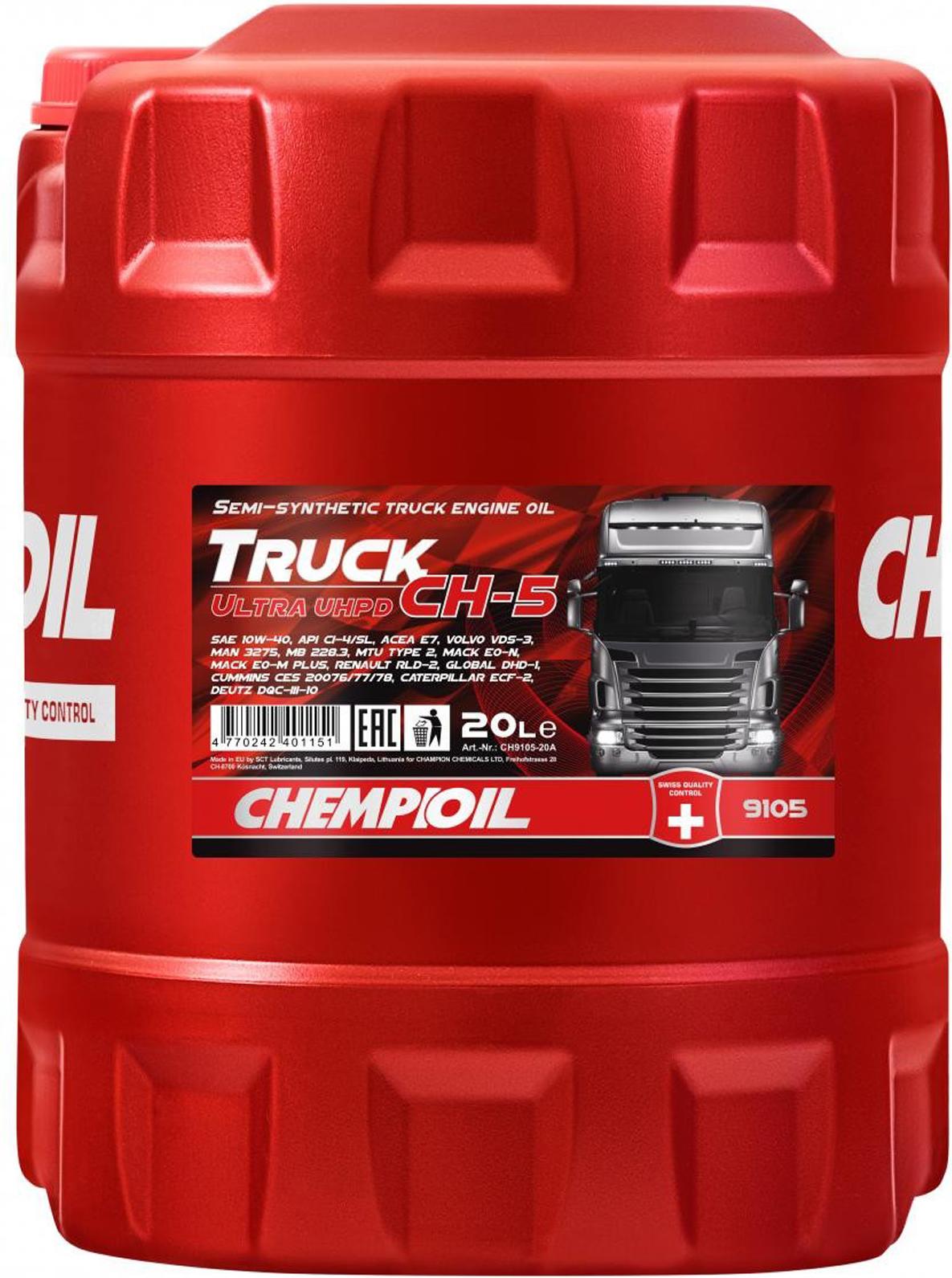 Motoröl CHEMPIOIL CH-5 UHPD 10W40 20L PL