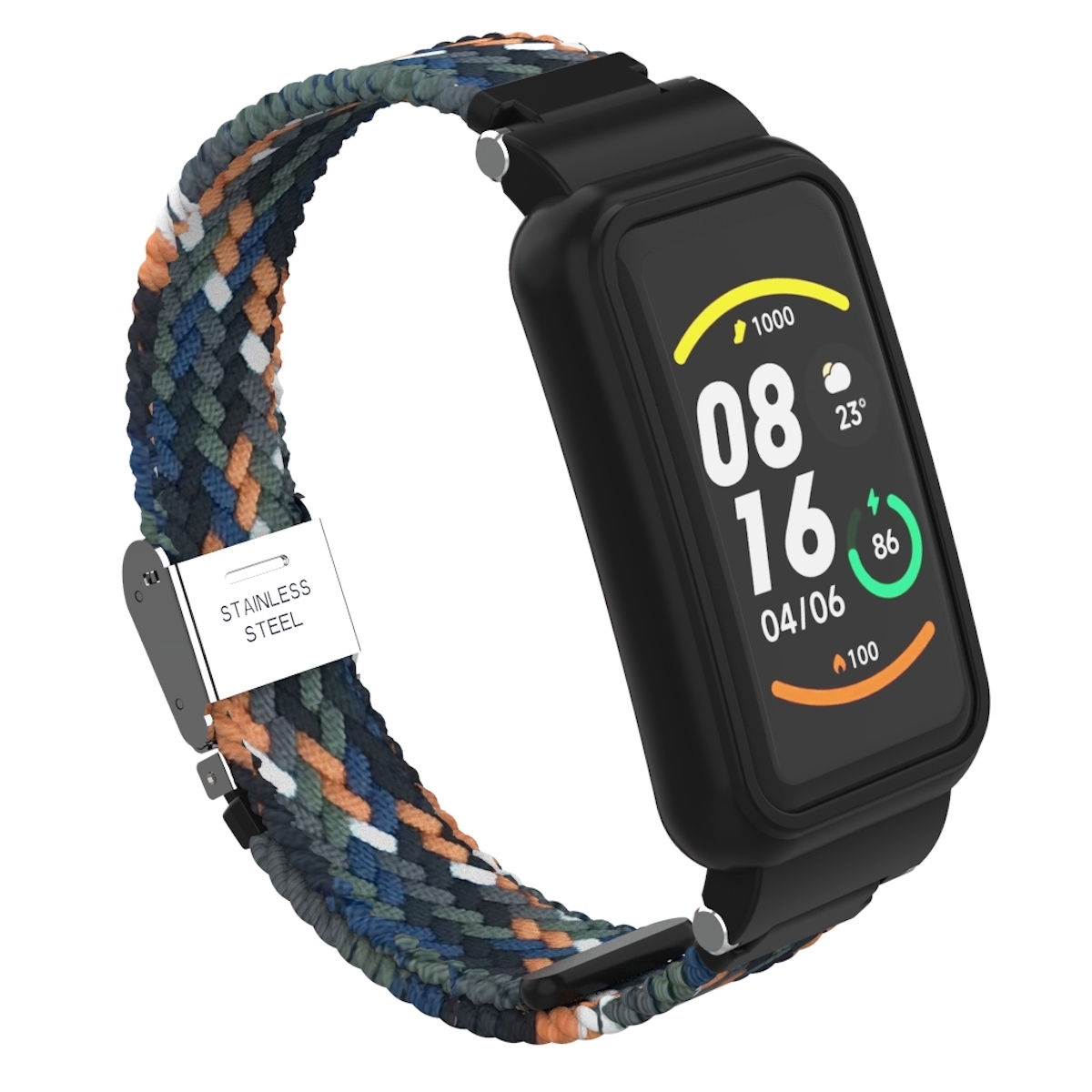 Pre Xiaomi Mi Band 7 Pro pletený nylonový remienok Denim Náhradný remienok Smart Watch Smart Watch