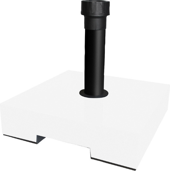 Niceey Sonnenschirmständer, Universal, Beton 30 kg, Weiß Schirmständer Sonnenschirmhalter Schirmfuß
