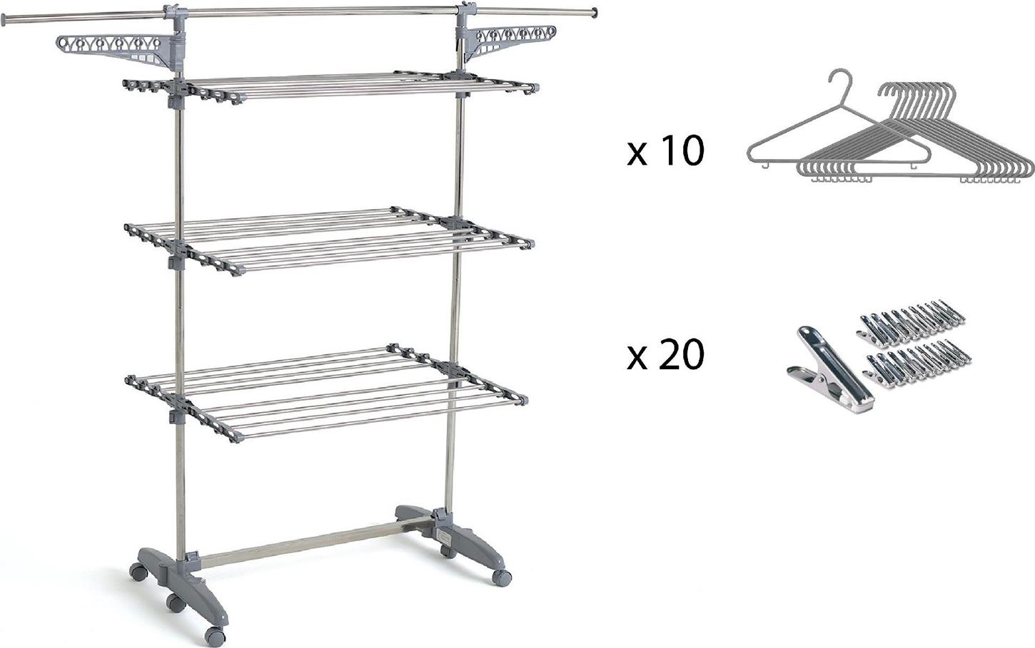 Wäschetrockner 25m 3 ebenen + zubehör Kitchen move BAT-TR-22S