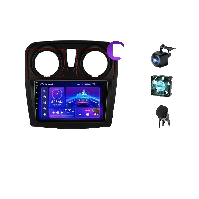 Multimediálny prehrávač s automatickým rádiom, Android 12, GPS Carplay, (B)T3L-Kamera