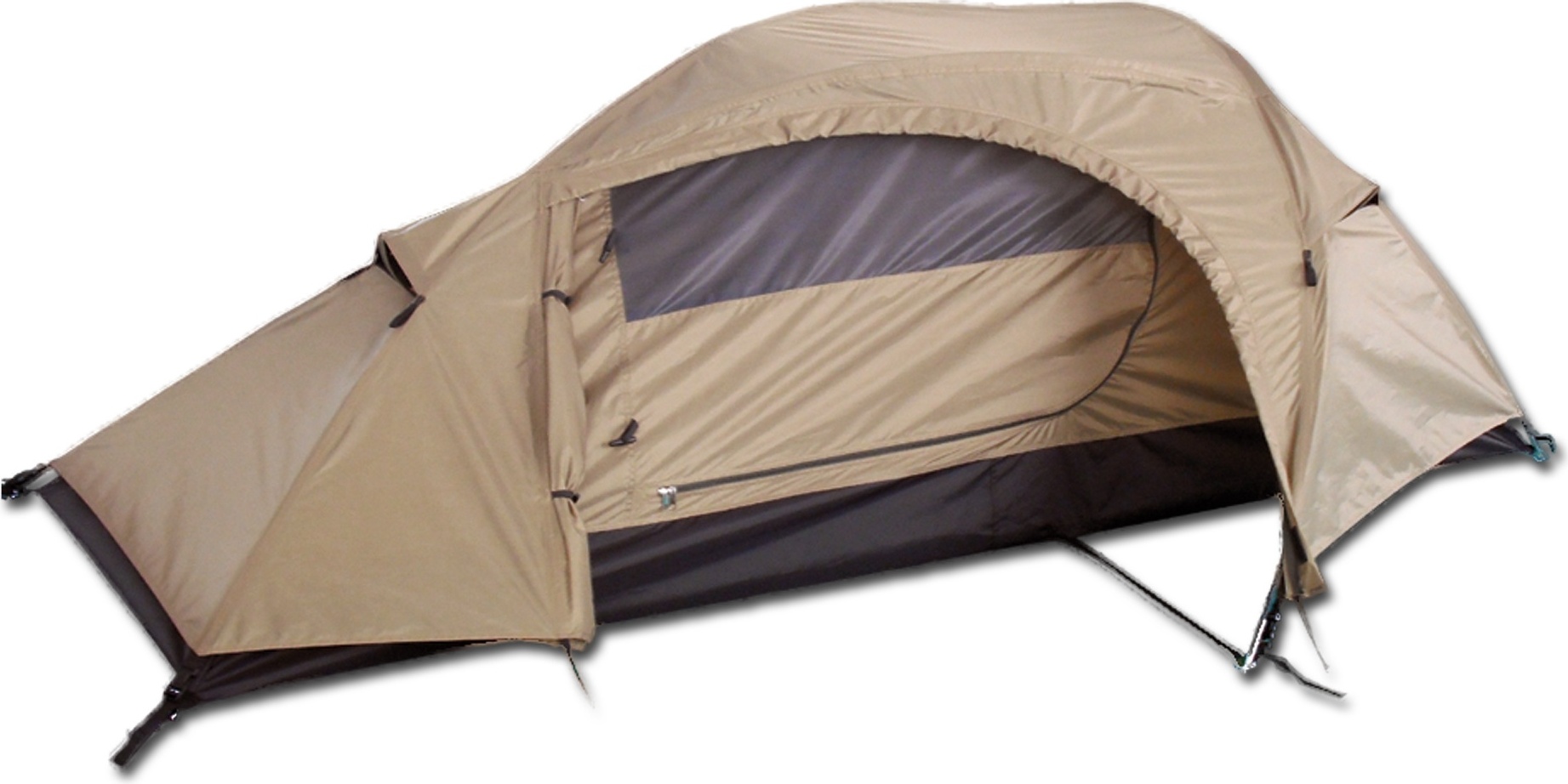 Sturm Bundeswehr und Freizeitshop Mil-Tec Einmannzelt, "Recom", coyote tan 14201005