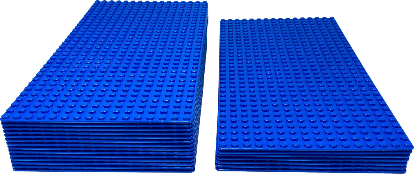 10x LEGO základná doska 16x32, modrá