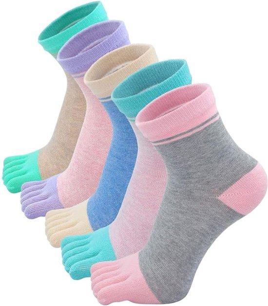 OEM Damen – Zehensocken – Zehensocken – Toe Socks – Toesocks – Damen – 5 Paar – Yoga-Socken – Glatte Zehennaht – Keine störenden Nähte – Runner-Zehensocken 2026