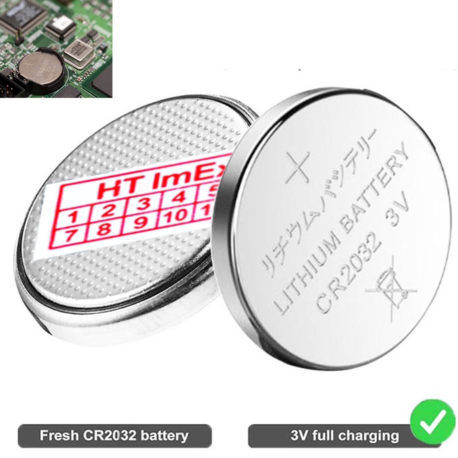 HT ImEx RTC CR2032 BIOS Batterie CMOS Knopfzelle Akku Battery mit Steckerkabel für Clevo MiFCOM P751DM, Clevo Sager NP7330, 7338
