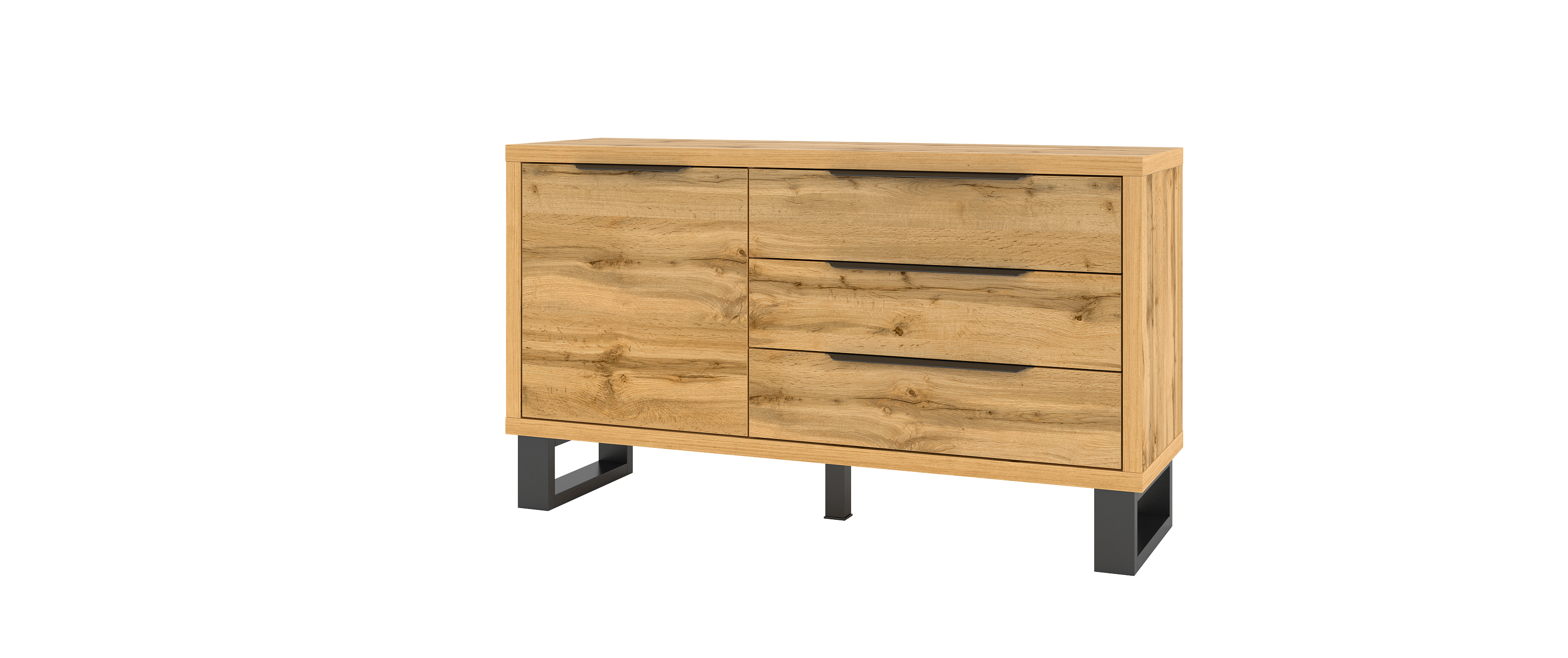 OXM Kommoden Halle Wotan-Eiche 144 x 80 x 45 cm HALLE_47