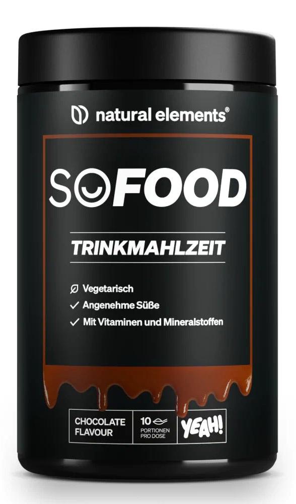 Natural Elements So Food Trinkmahlzeit - 900 g Pulver_für 10 Tage / Chocolate 58298640662909