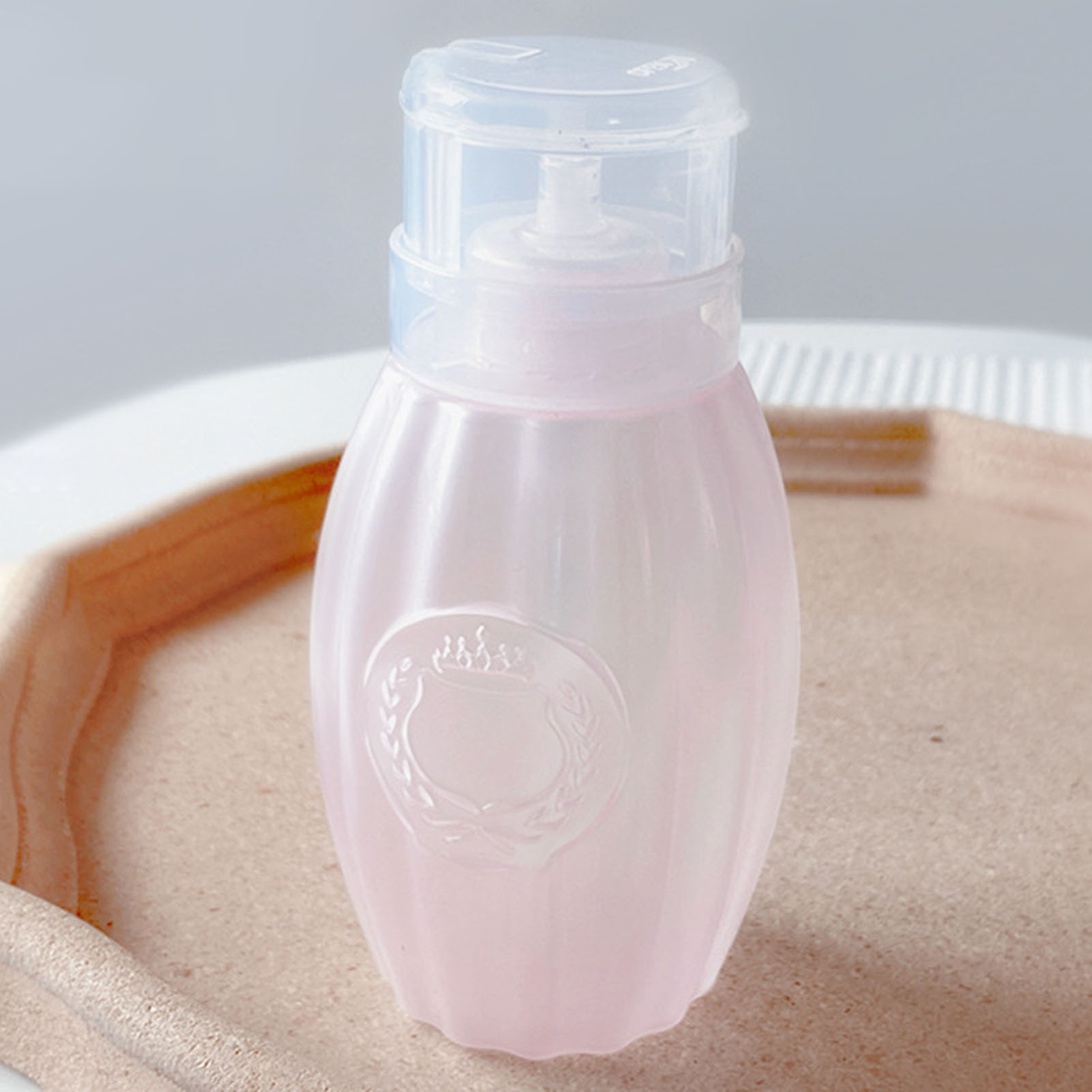 Stuttg 200 ml Reiseflasche großer Kapazität Pressentyp mit leck-leckdichten tragbaren transparenten Nagellackentferner nachfüllbaren Flaschen Hausversorgungen 3550710@Stuttg