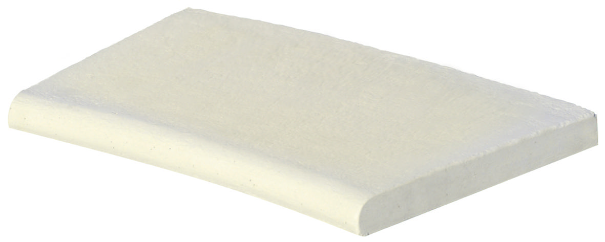 Weserwaben Poolumrandung Beckenrandstein Aquitaine Element mit Innenrundung für Radius 250 cm betonweiß 50 cm x 31 cm x 3,2 cm 171125