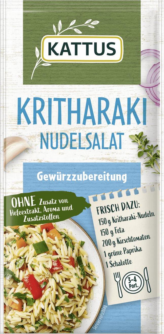 KATTUS Kritharaki Nudelsalat Gewürzzubereitung
