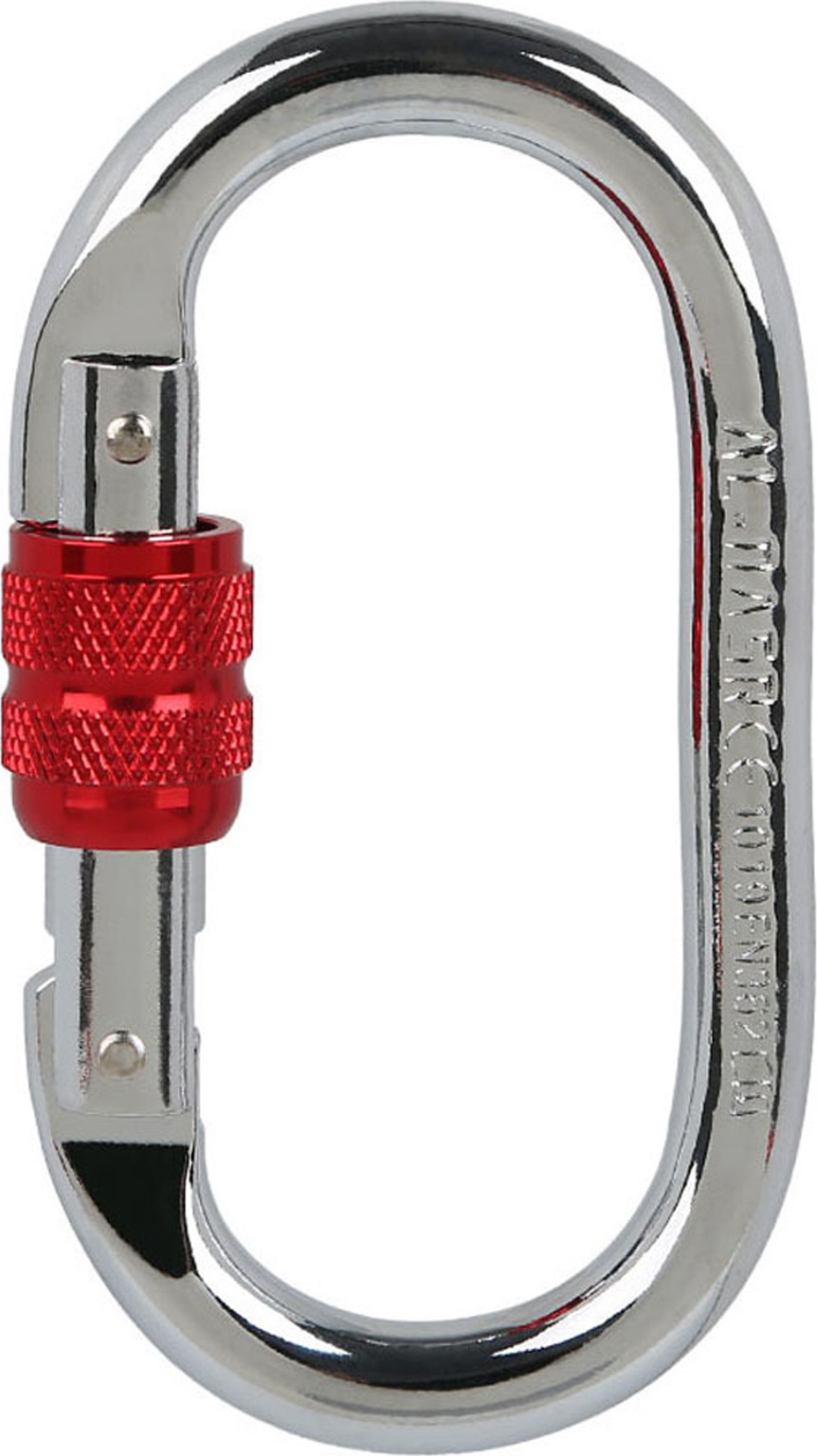 Lixada 25KN Professional Kletterkarabiner Schraube Verriegelungstor Karabiner Hochleistungs-O-f?rmige Stahlkletterschnalle Leichte H?ngemattenverriegelungsklammer zum Klettern Abseilen Canyoning H?ngemattenkletterausrš¹stung Schnellclip-Ausrš¹stung