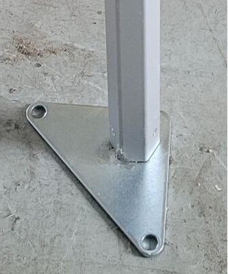 Pártystany-Jiín s.r.o. Unterer Teil des Aluminiumfußes für Standardzelt