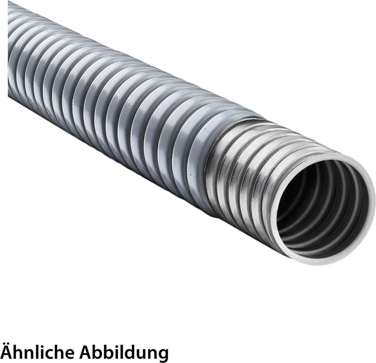 Flexa Furniture 12010111022 FLEXA SPR-PVC-AS Metallschutzschlauch mit PVC Mantel - FWP-PVC 27, AD 27,0mm, ID 22,0mm eingehaktes Profil,