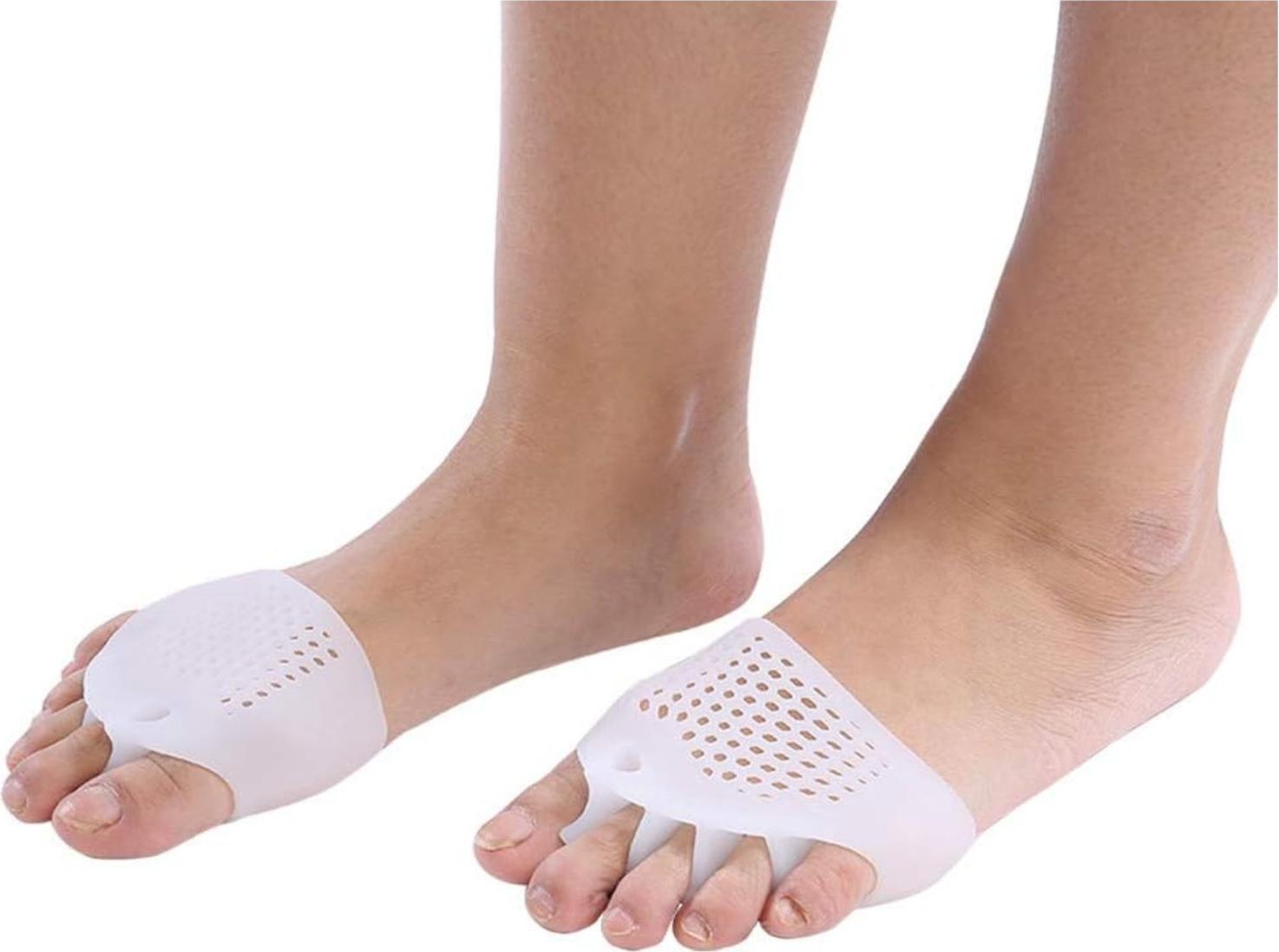 JDS Zehentrenner aus Silikon zur Linderung von Fußschmerzen - Weiß