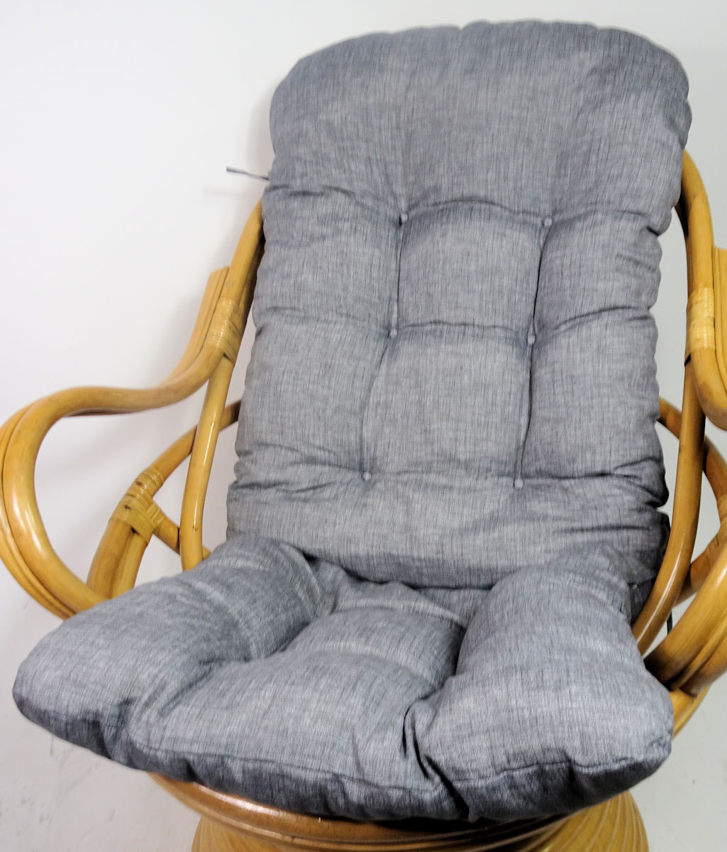 Yuany Schaukelstuhl-Kissenauflagen Farbe: Braun 90 x 120 cm KEIN Stuhl Eier-Hängesessel-Kissen Eierförmiger Stuhl für Garten-Terrassenmöbel im Außen- / Innenbereich 