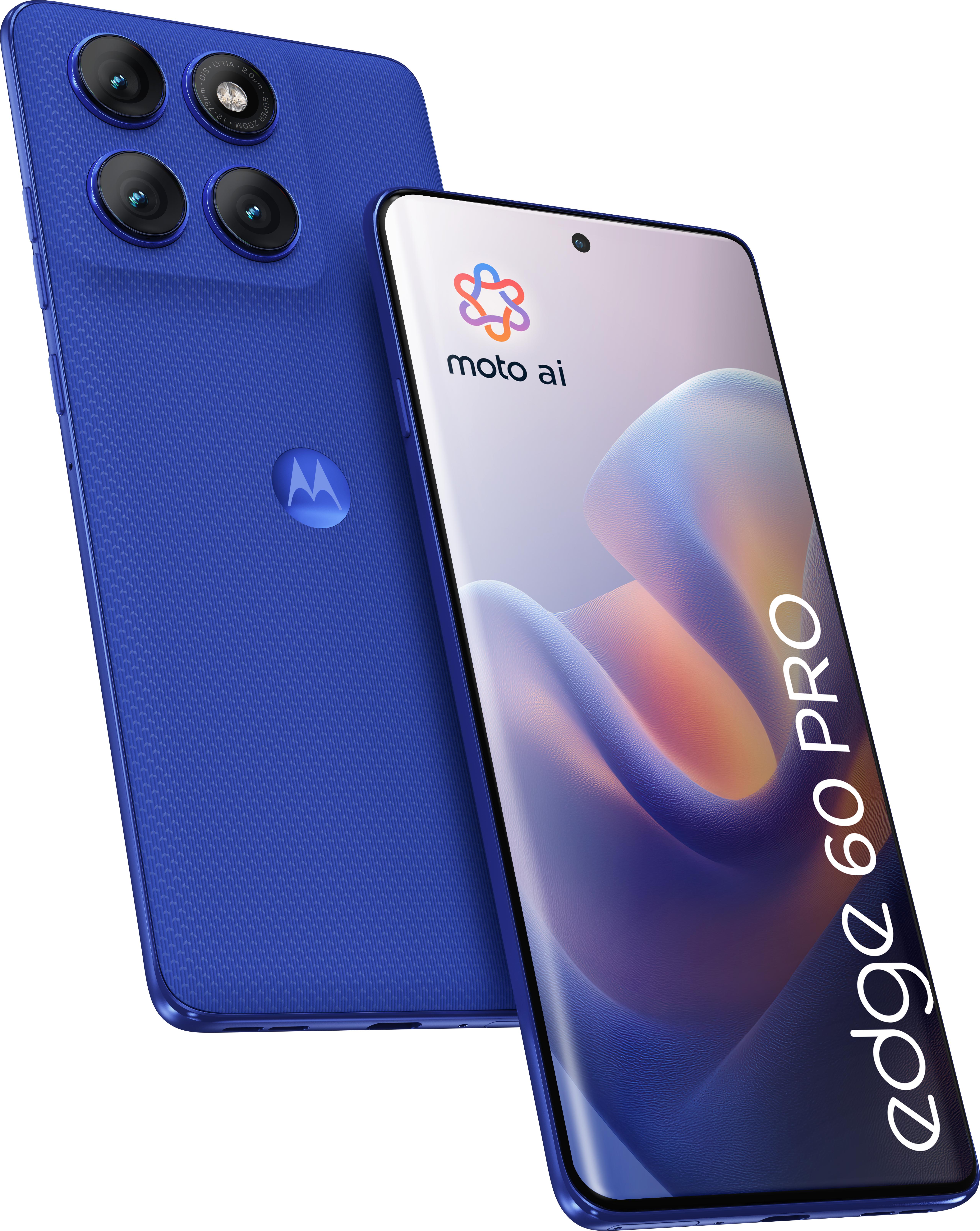 Motorola edge 60 pro, 16,9 cm (6.67"), 12 GB, 512 GB, 50 MP, Android 15, Modrá