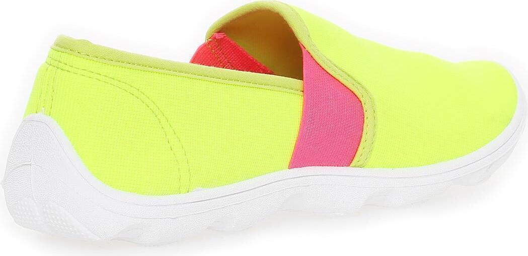 Damen Slipper Sneaker Schuhe Sommerschuhe; Lemon Pink/37