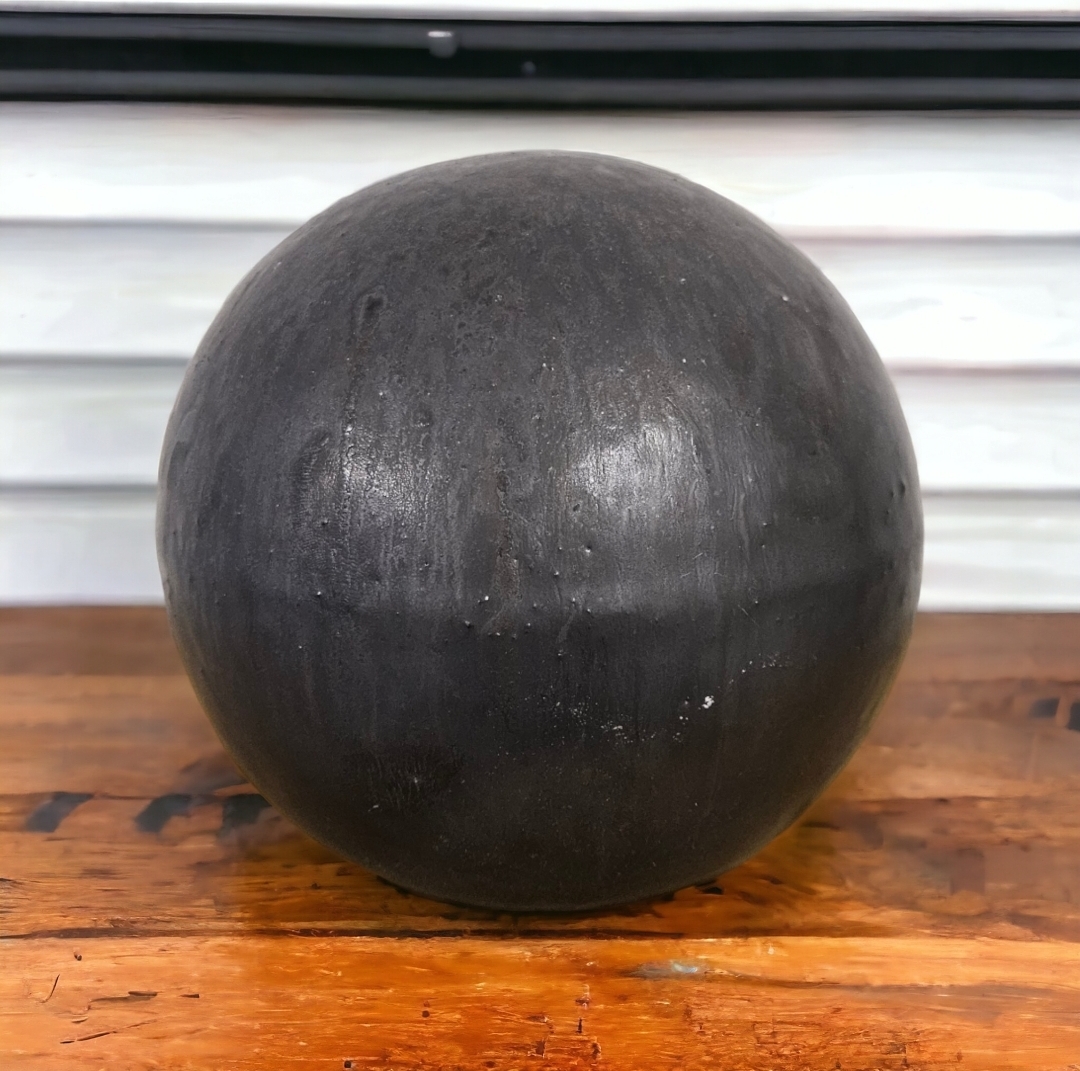 Teramico Gartenkugel Rosenkugel Keramik 16cm Anthrazit glasiert balls_16_r