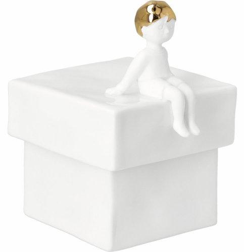 räder Porzellan Schmuckdose Junge aus der Kollektion Porzellangeschichten mit goldenem Decal 0018777