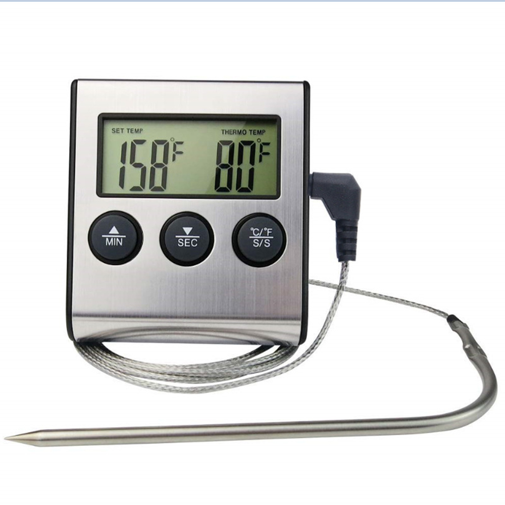 Elektronisches Fleischthermometer Küchengeräte Digital Sonde Thermometer BBQ DR 