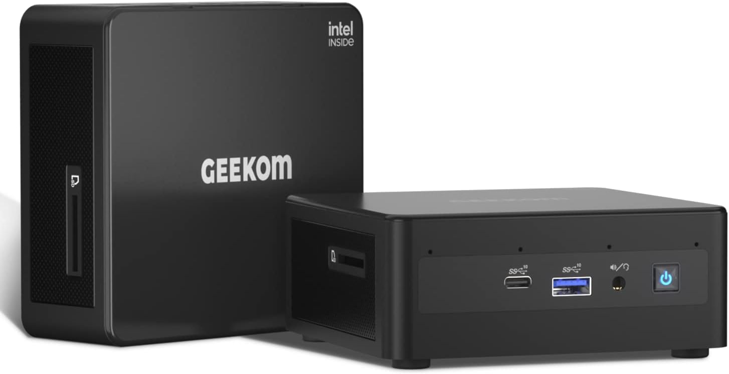 Mini počítač GEEKOM NUC Mini IT12, Intel Core i5-12450H (8 jadier, 12 vlákien a až 4,4 GHz), 16 GB DDR4 512 GB SSD Windows 11 Pro Mini počítač - 8K | USB4 | WiFi 6E | BT5.2 na každodenné použitie