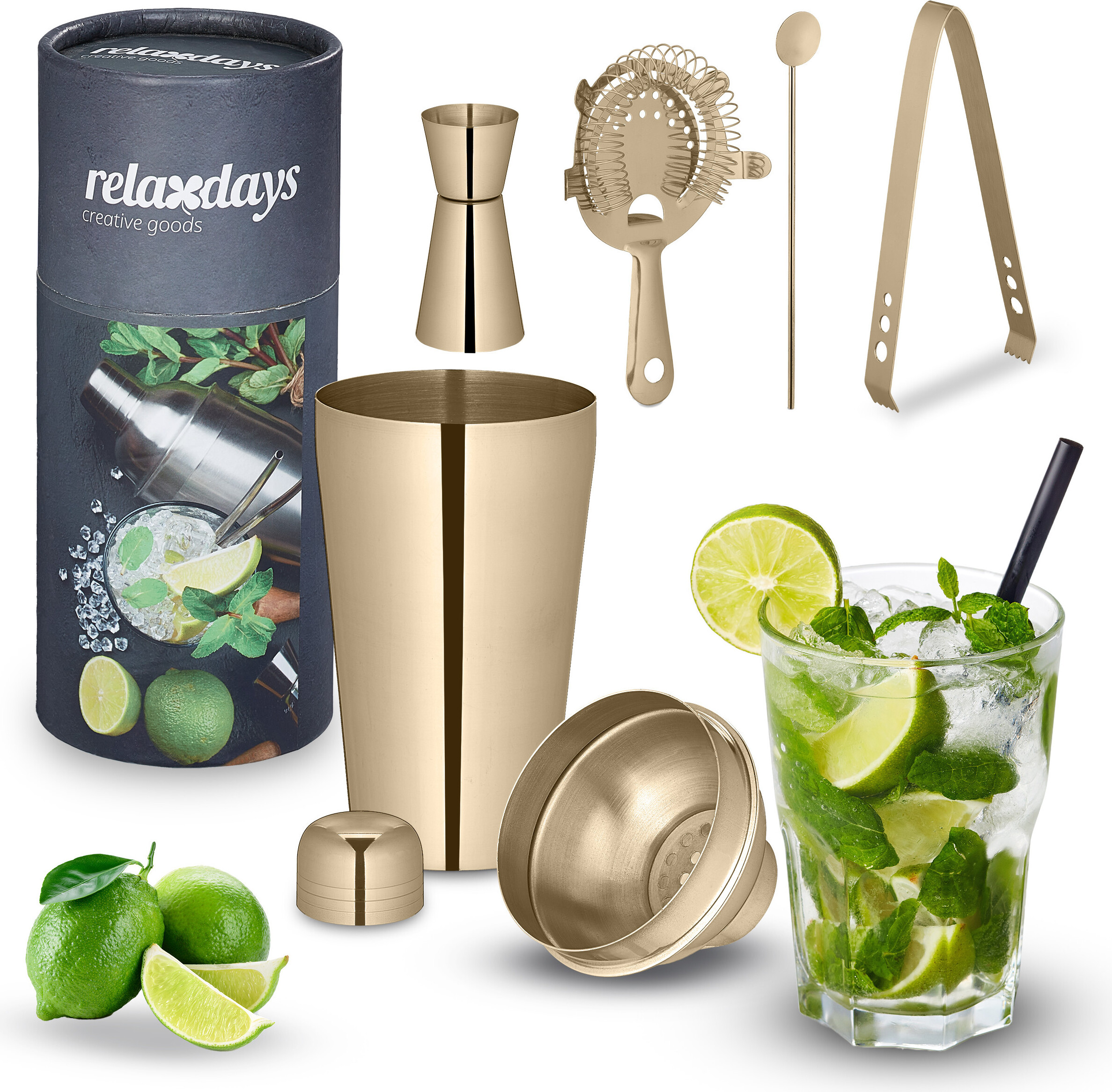 relaxdays 5teiliges Cocktail Shaker Set Kaufland.de